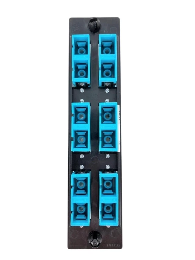 Alt view image 5 of 6 - Legrand Ortronics OFP-SCD12LC 6 SC Duplex (12 Fibers) Multimode Fiber Optic Adapter Panel