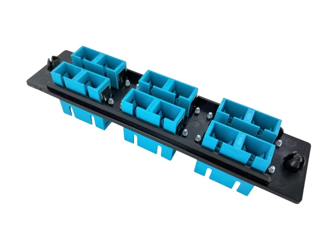 Alt view image 4 of 6 - Legrand Ortronics OFP-SCD12LC 6 SC Duplex (12 Fibers) Multimode Fiber Optic Adapter Panel