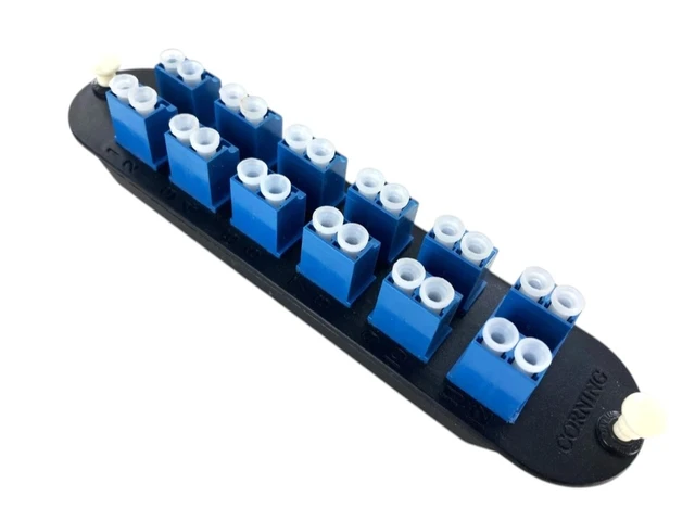 Alt view image 5 of 7 - Corning CCH-CP24-A9 LANscape CCH Fiber Optic Patch Panel with 12 LC Duplex OS2 SM Singlemode Adapters