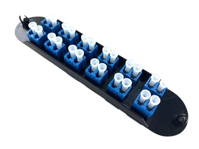 Alt view image 7 of 7 - Corning CCH-CP24-A9 LANscape CCH Fiber Optic Patch Panel with 12 LC Duplex OS2 SM Singlemode Adapters