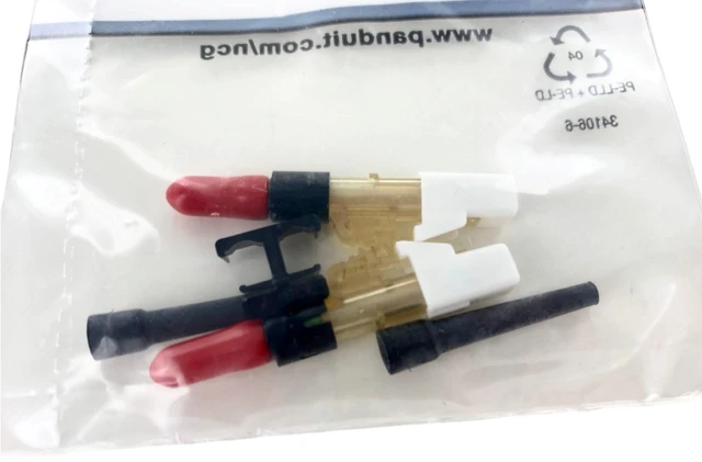 Alt view image 4 of 5 - Panduit FLCDMC5BLY OptiCam LC Duplex Fiber Optic Connector, OM2 50/125µm Multimode, 900µm, Black