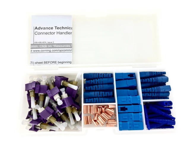 Alt view image 3 of 3 - Corning OSNP-SCU-900-Z Optisnap SC Singlemode (OS2) Fiber Optic Connector, UPC Polish, Organizer Pack of 25