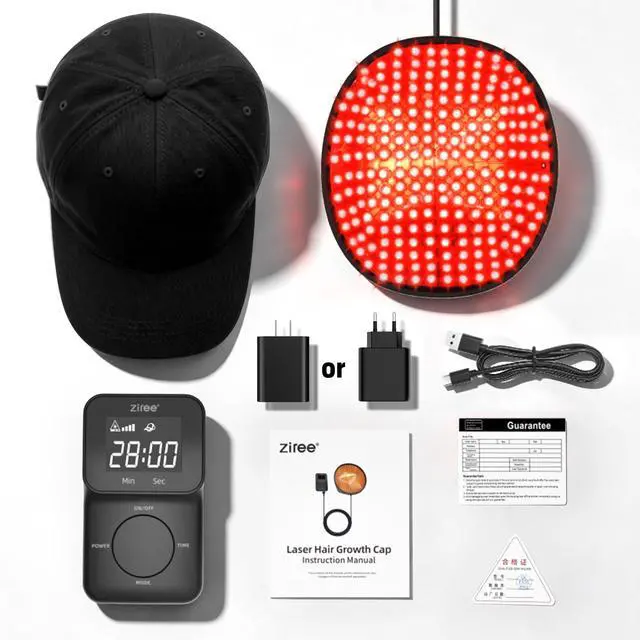 Alt view image 2 of 7 - 272 Laser Hair Growth Cap for Men & Women, 650nm Red Light Therapy Hair Growth Device for Thinning Hair, Adjustable Intensity Levels, 10-Minute Mode