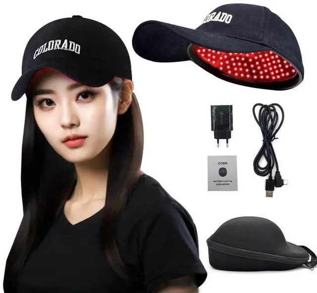 Main image of Laser hair cap 128, red light hair growth cap 650nm, thinning hair device men women