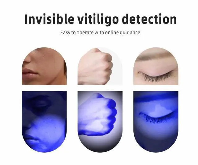 Alt view image 3 of 6 - 24 LED 365nm UV Inspection Light, Rechargeable Portable Black Light Flashlight for Beauty, Skincare and Pet Use