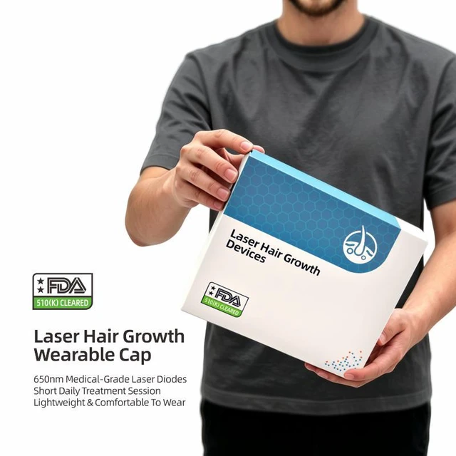 Alt view image 5 of 7 - 272 Laser Hair Growth Cap, FDA Cleared LLLT Device, Large Size for 58-64cm Head Circumference