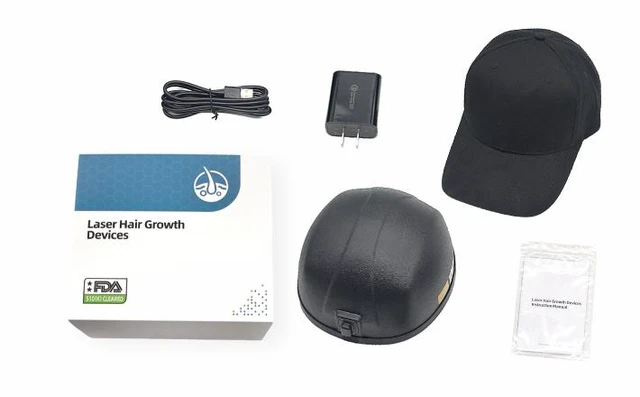 Alt view image 7 of 7 - Ziree HR-H7 FDA Cleared Laser Hair Growth Cap, 132 Laser Diodes, L Size Fits 6364 cm, 650nm Red Light Therapy, Hands-Free Design