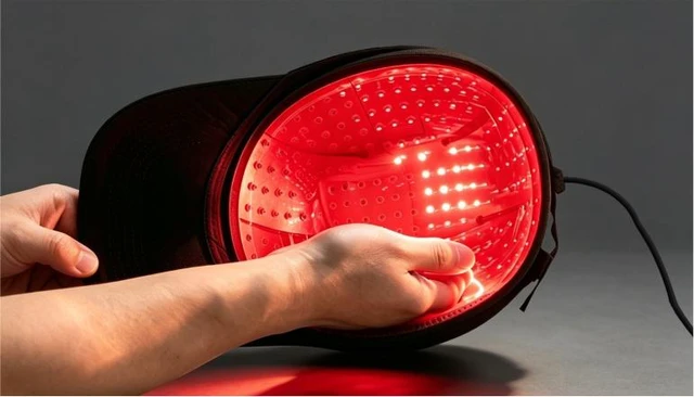 Alt view image 5 of 7 - Ziree HR-H7 FDA Cleared Laser Hair Growth Cap, 132 Laser Diodes, L Size Fits 6364 cm, 650nm Red Light Therapy, Hands-Free Design