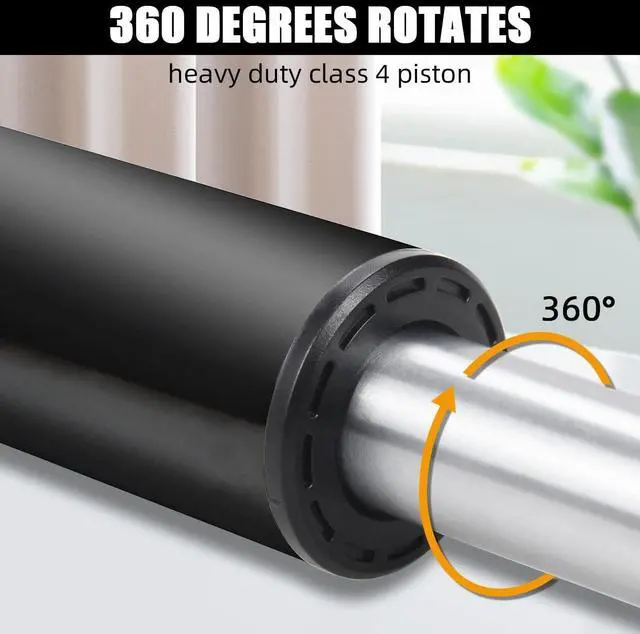 Alt view image 3 of 5 - Office Chair Gas Cylinder Replacement Heavy Duty Class 4 Piston, 5.5" Adjustable Height, Universal Fit for Most Chairs, Smooth & Silent Lift, 1000 lbs Support