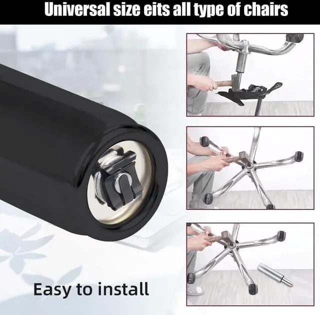 Alt view image 5 of 5 - Office Chair Gas Cylinder Replacement Heavy Duty Class 4 Piston, 5.5" Adjustable Height, Universal Fit for Most Chairs, Smooth & Silent Lift, 1000 lbs Support