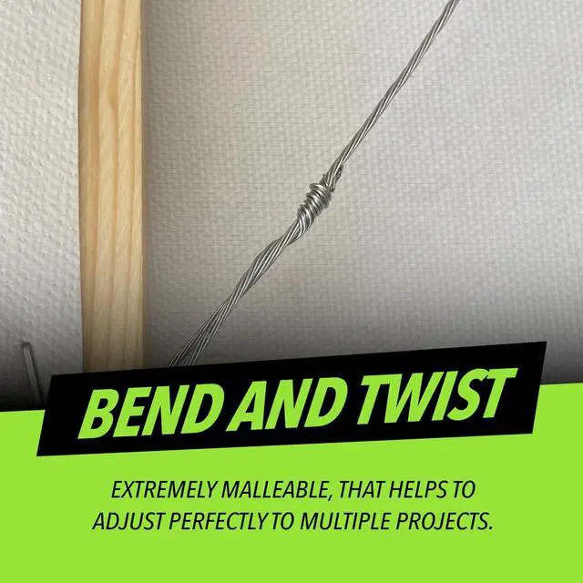 Alt view image 7 of 7 - Picture Hanging Wire #5 50lbs Capacity 100ft 16 Gauge Non-Coated Steel | Flexible & Heavy-Duty | for Frames, Mirrors & Wall Décor
