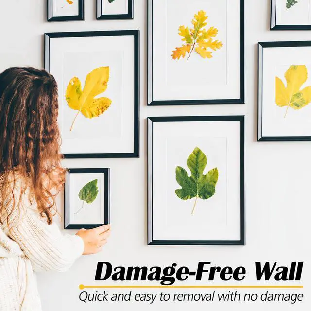 Alt view image 5 of 7 - Heavy Duty Picture Hangers, 15 lb No-Nail Picture Hanging Strips for Large Frames, 40 Pairs