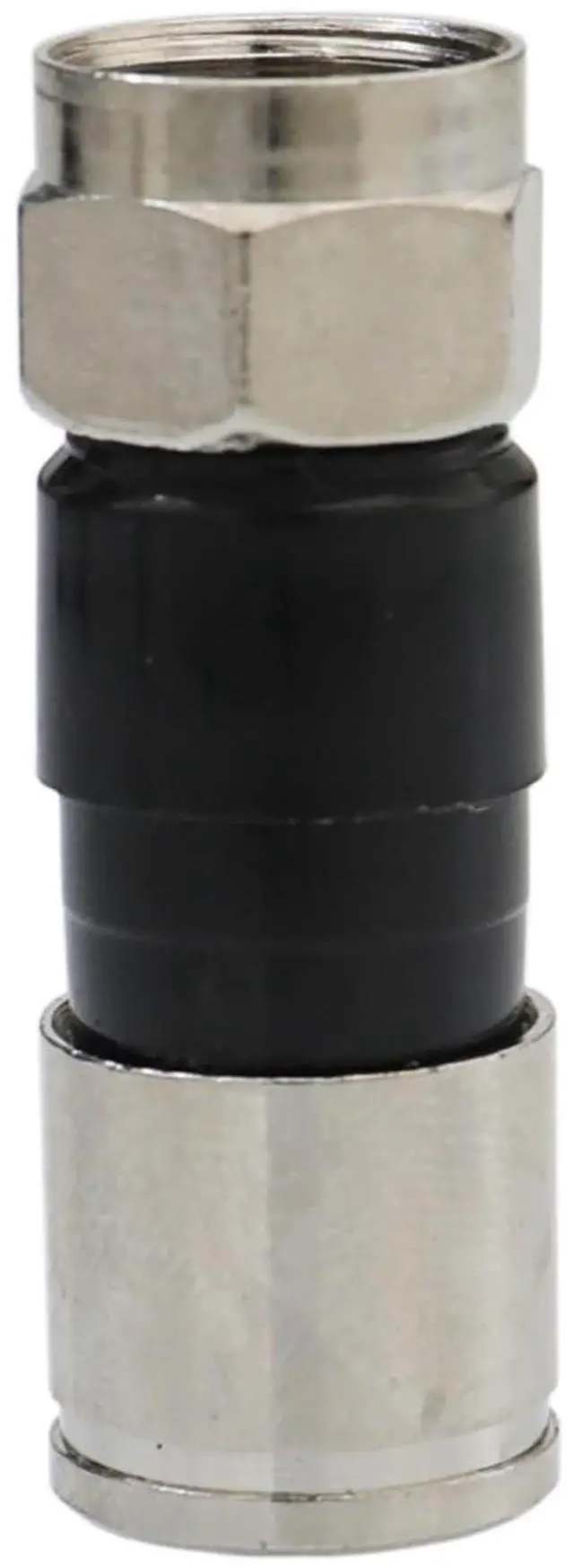 Alt view image 4 of 6 - 25Pcs RG6 Compression connectors,F Type Coaxial Cable Compression connectors,Water Tight O Ring, Indoor/Outdoor, Compatible for RG6 Dual, Tri, Quad Shield Universal Cable TV Connectors