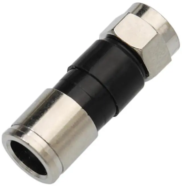 Alt view image 5 of 6 - 25Pcs RG6 Compression connectors,F Type Coaxial Cable Compression connectors,Water Tight O Ring, Indoor/Outdoor, Compatible for RG6 Dual, Tri, Quad Shield Universal Cable TV Connectors