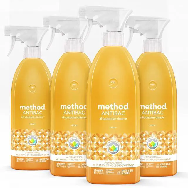 Main image of Antibacterial All-Purpose Cleaner Spray, Citron, Kills 99.9% of Household Germs, 28 Fl Oz, (Pack of 4)