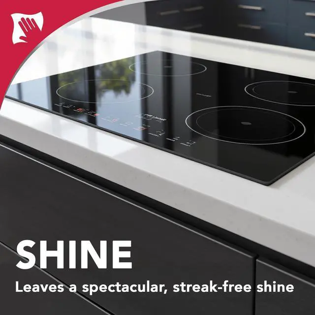 Alt view image 4 of 7 - 22 Fl Oz Cooktop Cleaning Spray & Microfiber Cloth Cooktop & Oven Cleaner for Streak & Residue Free - Non-Abrasive Degreaser Safe for Glass & Ceramic