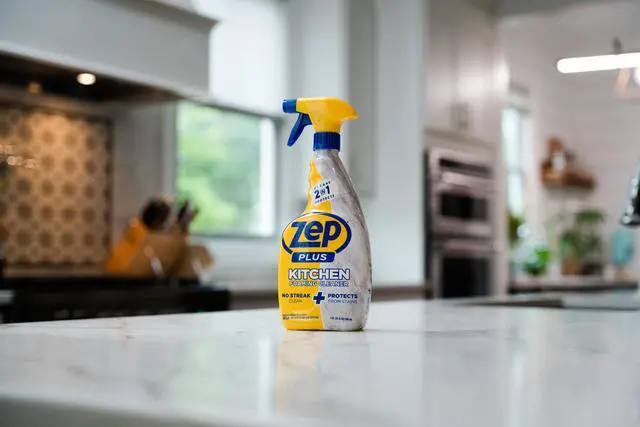 Alt view image 2 of 5 - Plus Kitchen Foaming Cleaner - 32 FL OZ - R54412-2-in-1 benefits clean while protecting surfaces from stains and stuck-on grime