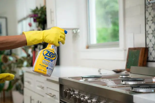 Alt view image 3 of 5 - Plus Kitchen Foaming Cleaner - 32 FL OZ - R54412-2-in-1 benefits clean while protecting surfaces from stains and stuck-on grime