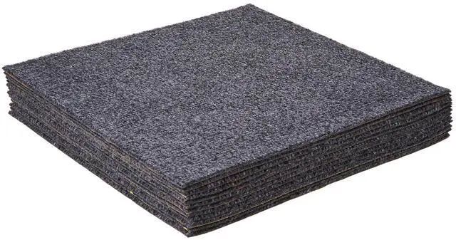Main image of Nexus Self Adhesive 12-Inch Carpet Floor Tiles, 12 Tiles - 12" x 12", Smoke Grey - Peel & Stick, DIY Flooring for Kitchen, Dining Room, Bedrooms & Bathrooms by Achim Home Decor