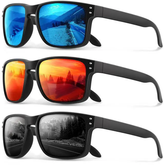 Main image of Polarized Sunglasses for Men Women - Classic Sport Sun Glasses for Driving Running Cycling Fishing UV400 Protection