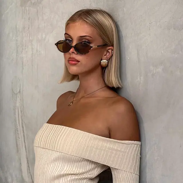 Alt view image 2 of 6 - Retro Oval Sunglasses for Women Vintage 90s Y2K Trendy Designer Tortoise Sun Glasses