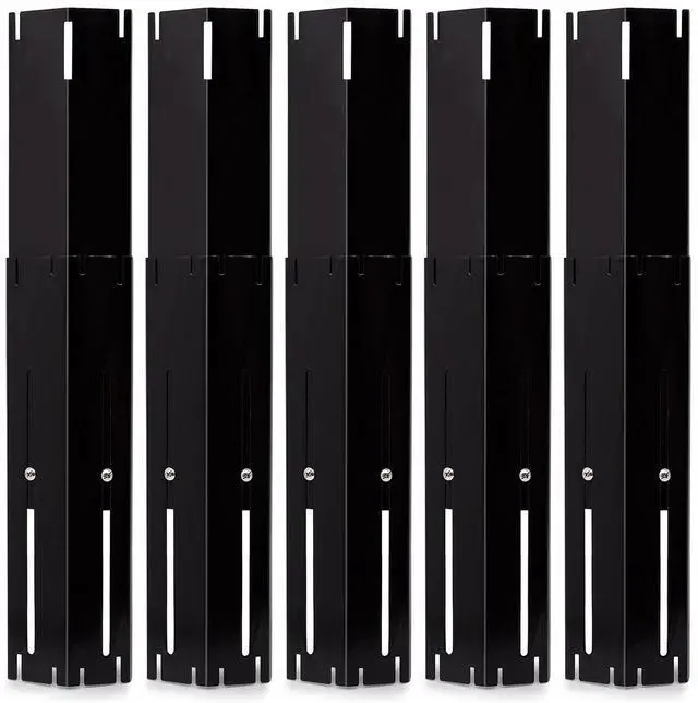 Main image of Universal Adjustable Grill Heat Plates/Heat Tents/Burner Covers/Heat Deflectors/BBQ Grill Heat Shields/Grill Cover Plates/Grill Diffuser for Gas Grill, Porcelain Steel Grill Replacement Parts (5-Pack)