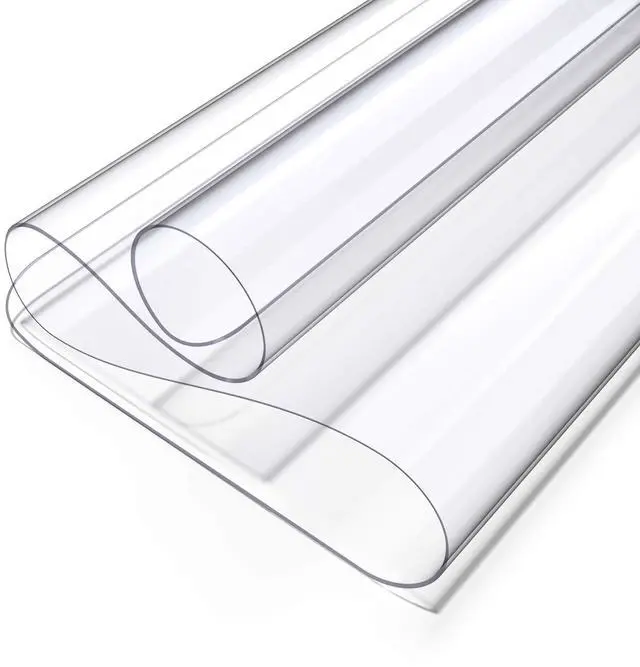 Alt view image 7 of 7 - Clear Writing Desk Pad, 23.6x13.7 Heat Resistant Waterproof PVC Round Edge Durable Desk Protect Mat, Anti-Static Writing Mat Table Protector