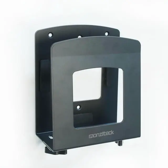 Main image of Adjustable Electronic Device Wall Mount|Universal Holder for Small Computers, Gaming ConsolesXbox 360Xbox One, PS4Mini PCSmall Form Factor Desktop Tower, UPS .Fits 1.6" to 3.8" Width