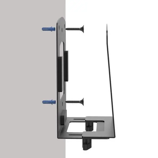 Alt view image 7 of 7 - Adjustable Electronic Device Wall Mount|Universal Holder for Small Computers, Gaming ConsolesXbox 360Xbox One, PS4Mini PCSmall Form Factor Desktop Tower, UPS .Fits 1.6" to 3.8" Width