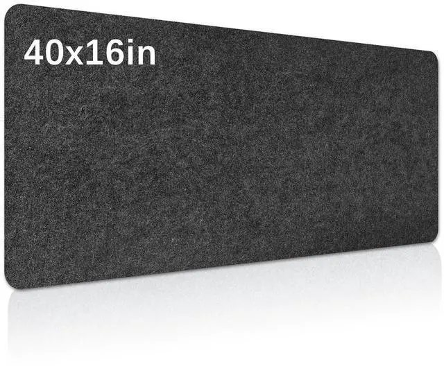 Main image of Large Felt Desk mat, 40''x16'' with Non-Slip Full Desk Mouse Pad,Office Computer Desk for Keyboard Mat,Felt Desk Mat for Desk Pad Protector100x40cm