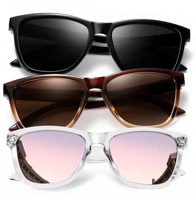 Main image of Womens-Sunglasses Polarized Sunglasses-Womens Trendy: Retro Sun Glasses with UV Protection for Travel Driving