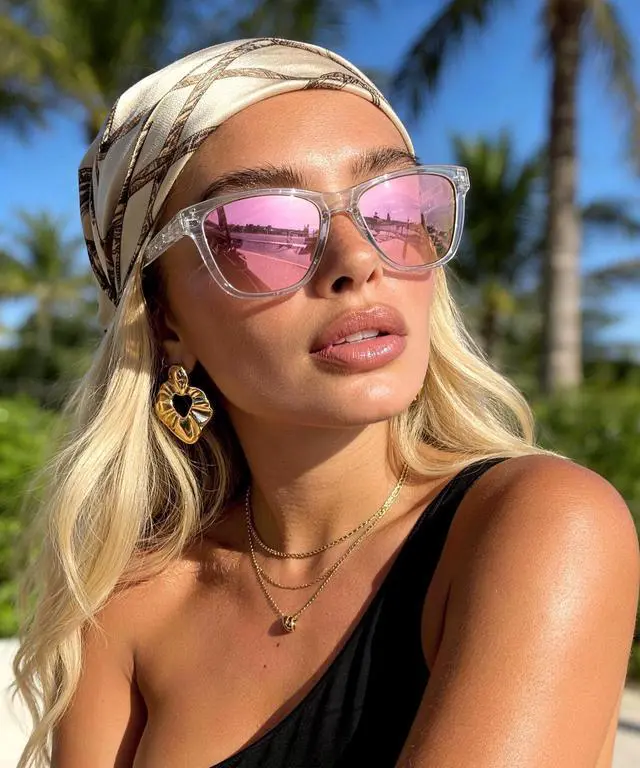 Alt view image 5 of 7 - Womens-Sunglasses Polarized Sunglasses-Womens Trendy: Retro Sun Glasses with UV Protection for Travel Driving