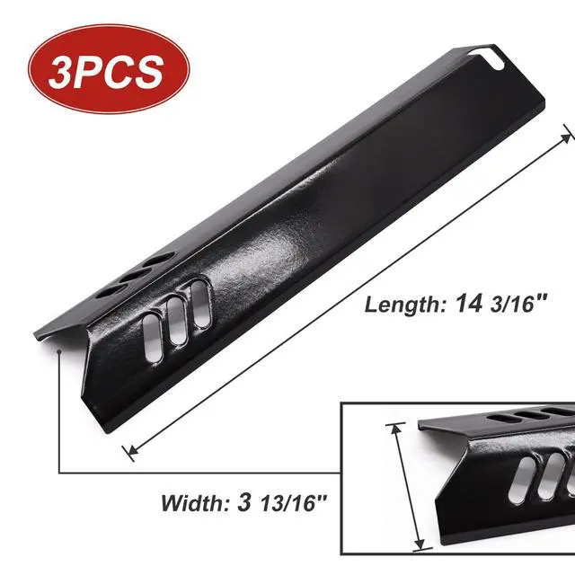 Alt view image 3 of 7 - Grill Heat Shield Plate for Backyard Grill BY14-101-001-05 GBC1690W BY16-101-002-06, Outdoor Gourmet SRGG31403, Uniflame GBC1134W GBC1030WRS GBC1134WRS, 3-Pack