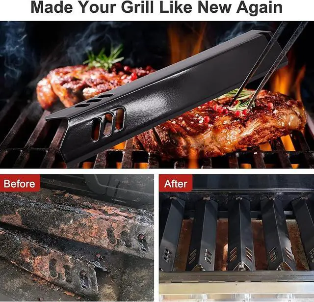 Alt view image 2 of 7 - Grill Heat Shield Plate for Backyard Grill BY14-101-001-05 GBC1690W BY16-101-002-06, Outdoor Gourmet SRGG31403, Uniflame GBC1134W GBC1030WRS GBC1134WRS, 3-Pack