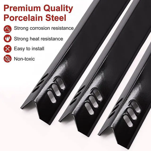 Alt view image 5 of 7 - Grill Heat Shield Plate for Backyard Grill BY14-101-001-05 GBC1690W BY16-101-002-06, Outdoor Gourmet SRGG31403, Uniflame GBC1134W GBC1030WRS GBC1134WRS, 3-Pack