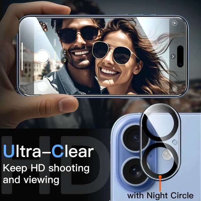 Alt view image 5 of 7 - Screen Protector for iPhone 17, 2+2 Pack | with Camera Lens Protector, HD Clear Tempered Glass, Anti-Scratch Protection, Easy Installation Tool