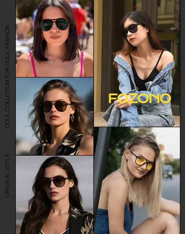 Alt view image 7 of 7 - Retro Aviator Sunglasses Women Men Classic Trendy Vintage Double Bridge Aviators Sun Glasses UV Protection Tortoise Frame/Brown Lens