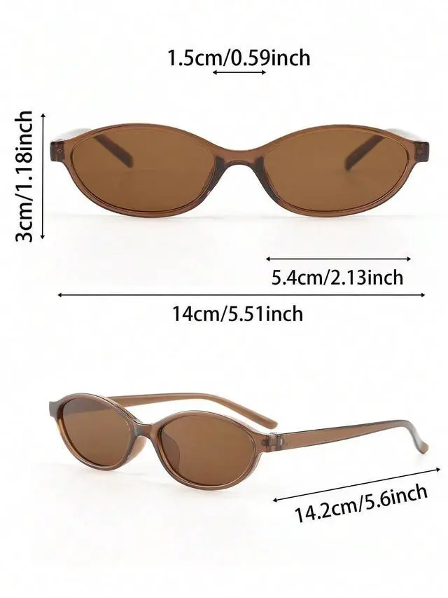 Alt view image 5 of 5 - 6-Pack Leopard Print Glasses - Multicolor Geometric Full Frame Sunglasses for Women, Fashion Accessories (6pcs Black Leopard Print Tea Blue)