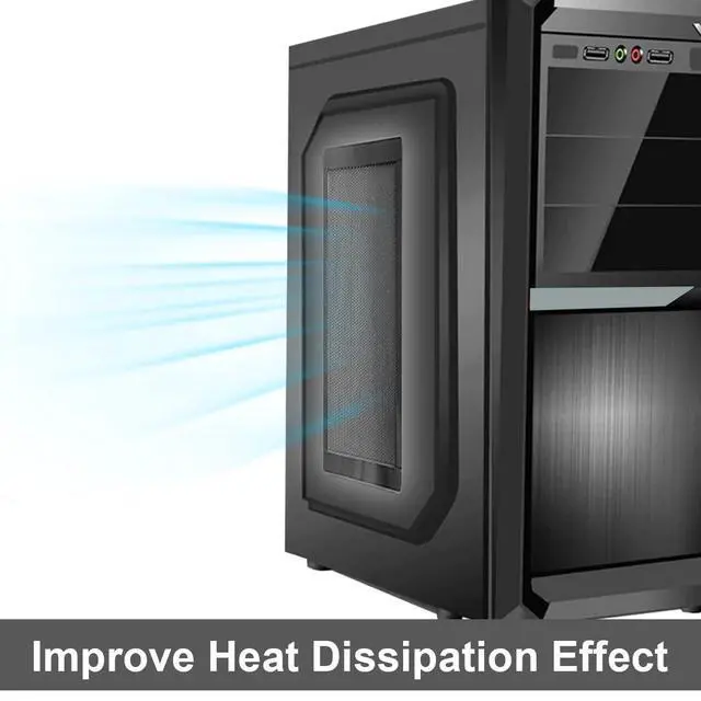 Alt view image 4 of 7 - DIY PC Case Dust Mesh Filter,400x300mm PC Mesh Grill with Magnetic Frame Strip,Computer Cooler,Cooler Filter Screen,Fan Dust Mesh Cover Dustproof High Density - 4 Pack