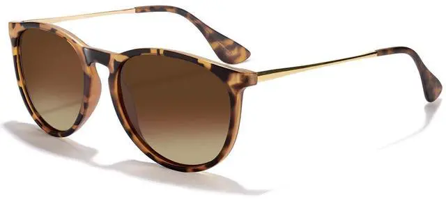 Main image of Polarized Sunglasses for Women Men - Trendy 2026 Vintage Classic Retro Round Mirrored Lens Designer Style