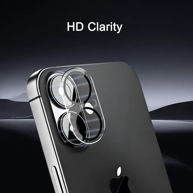 Alt view image 6 of 6 - 3 Pack Camera Lens Protector for iPhone 17,Tempered Glass,9H Hardness,Ultra HD,Anti-Scratch,Case Friendly,Does not Affect Night Shots