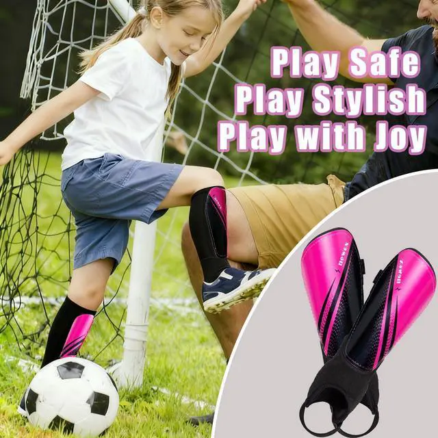 Alt view image 2 of 7 - Soccer Shin Guards Youth - Protection Girls Shin Guards Soccer Toddler - Soccer Sleevers Shin Pads - Soccer Shin Guards for Kids 3-16 Years Old Girls Boys Toddler