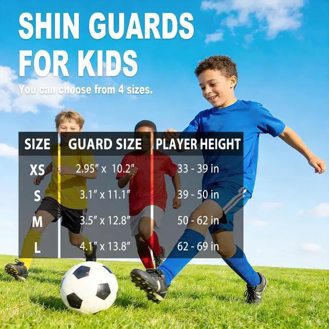 Alt view image 6 of 7 - Soccer Shin Guards Youth - Protection Girls Shin Guards Soccer Toddler - Soccer Sleevers Shin Pads - Soccer Shin Guards for Kids 3-16 Years Old Girls Boys Toddler