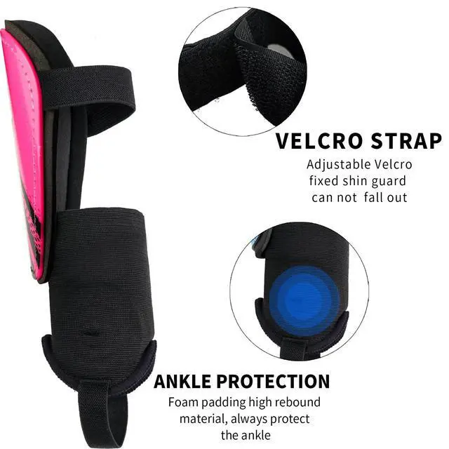 Alt view image 5 of 7 - Soccer Shin Guards Youth - Protection Girls Shin Guards Soccer Toddler - Soccer Sleevers Shin Pads - Soccer Shin Guards for Kids 3-16 Years Old Girls Boys Toddler