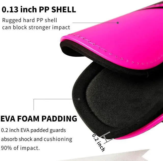 Alt view image 4 of 7 - Soccer Shin Guards Youth - Protection Girls Shin Guards Soccer Toddler - Soccer Sleevers Shin Pads - Soccer Shin Guards for Kids 3-16 Years Old Girls Boys Toddler
