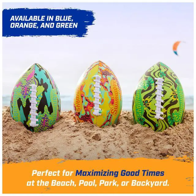 Alt view image 6 of 7 - Hydro Waterproof Football for Outdoor and Pool Games; Ages 5+