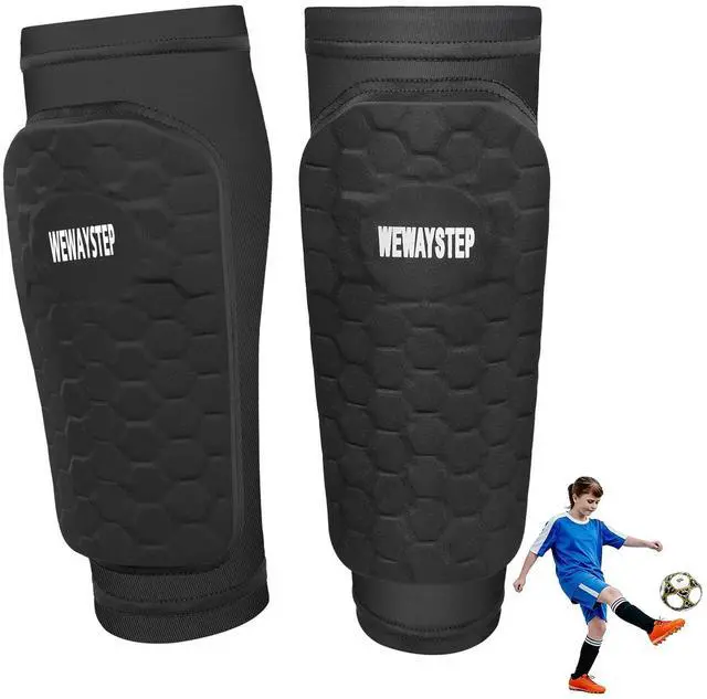 Main image of Soccer Shin Guards for Kids Youth Adult, Shin Defender Shin Guards with Honeycomb, Lightweight Shin Guard Sleeves, Shin Pads for Football Baseball Boxing MTB