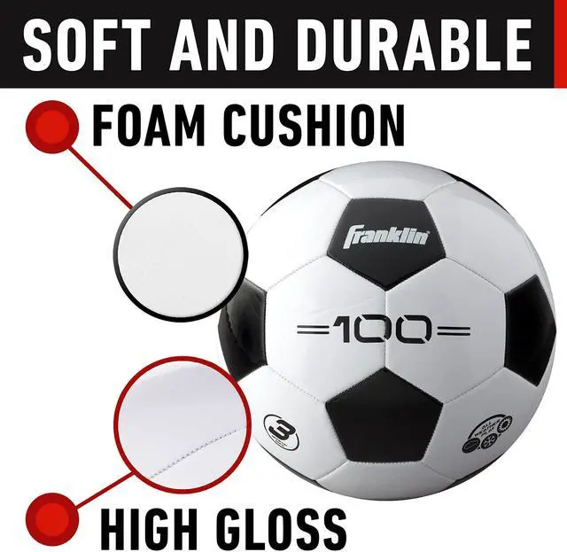Alt view image 3 of 6 - Size 3 Competition 100 Soccer Ball