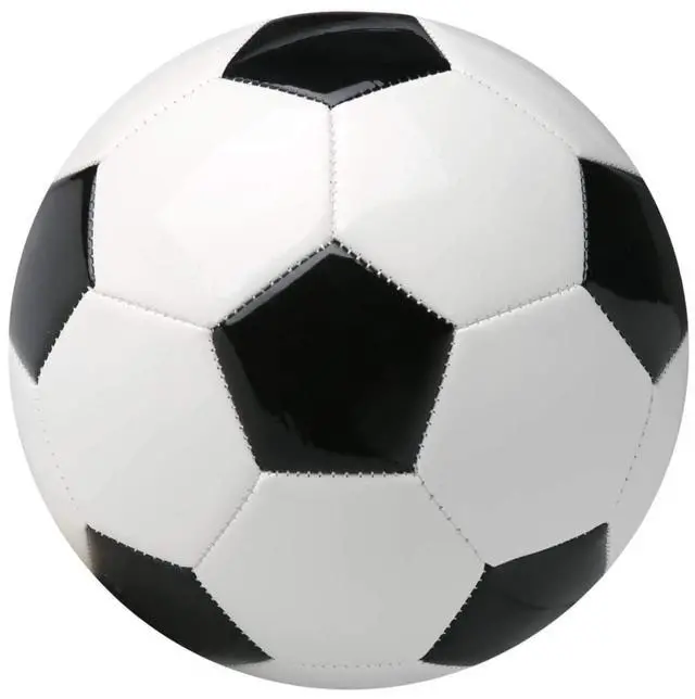 Main image of Soccer Ball Small Size 2 Classic White Black Thicker PU Tight Weaved Suitable for Kids Toddler Boy Trainning Practice or Gift for 0-2 Years 5.9 inch Diameter