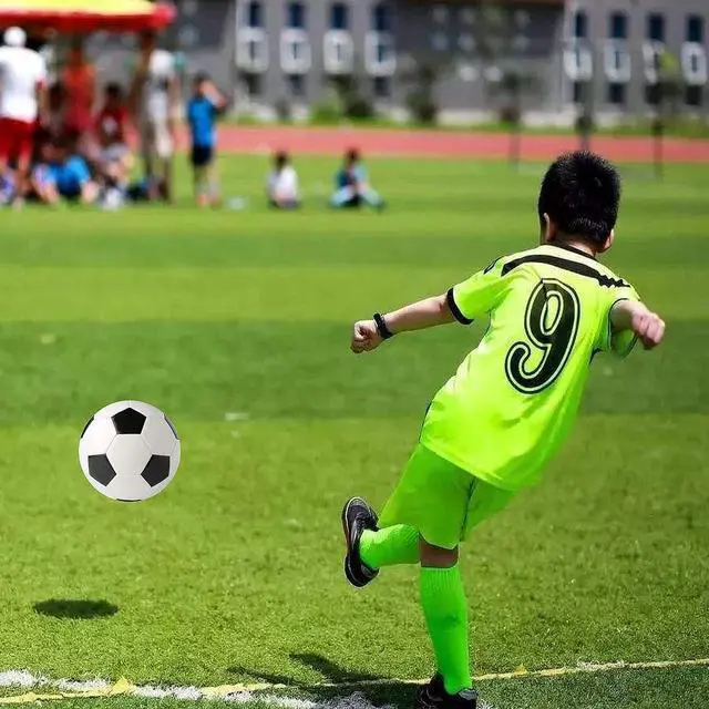 Alt view image 6 of 6 - Soccer Ball Small Size 2 Classic White Black Thicker PU Tight Weaved Suitable for Kids Toddler Boy Trainning Practice or Gift for 0-2 Years 5.9 inch Diameter